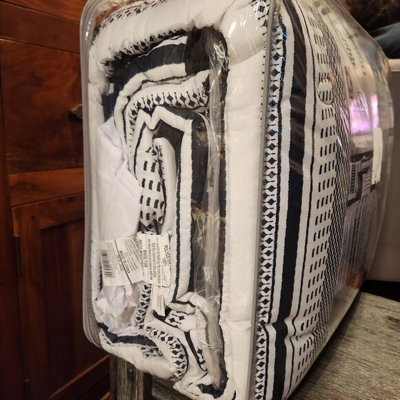 NEW FULL SIZE 10 Piece Bed in a Bag Comforter Bedding Sheets 3 Decorative pillow - Picture 12 of 12